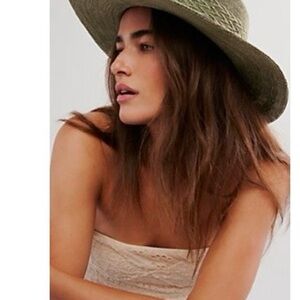 Free People Arrow Woven Packable Hat